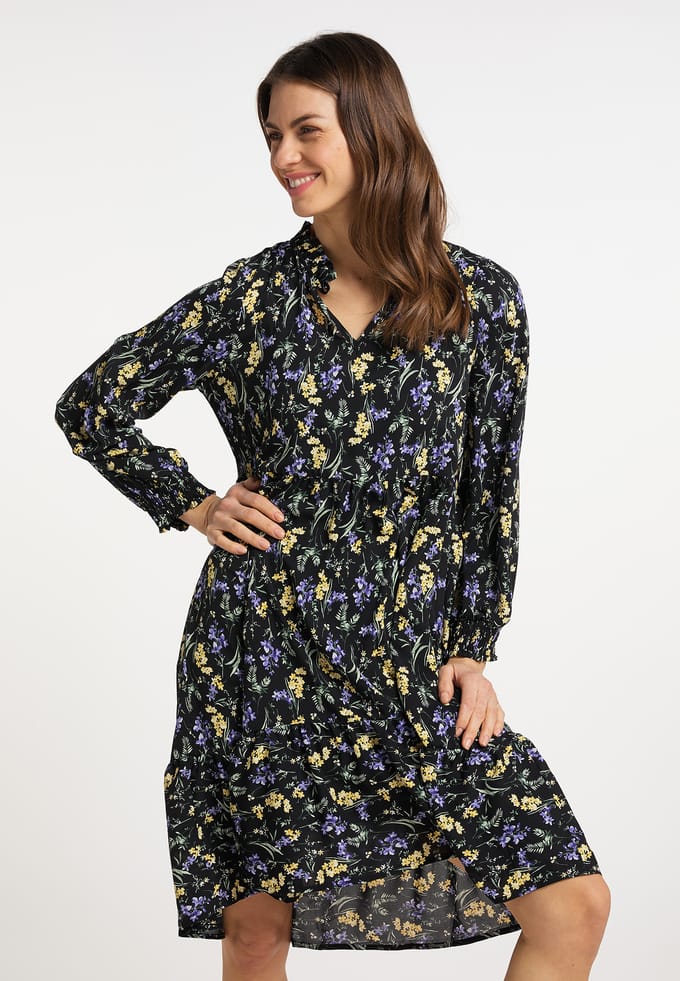usha Jurk met bloemenprint qisha