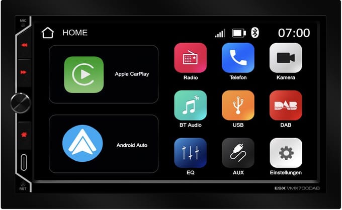 ESX VISION VMX700DAB radio DAB+ wireless Apple Carplay & Android Auto / Autoradio
