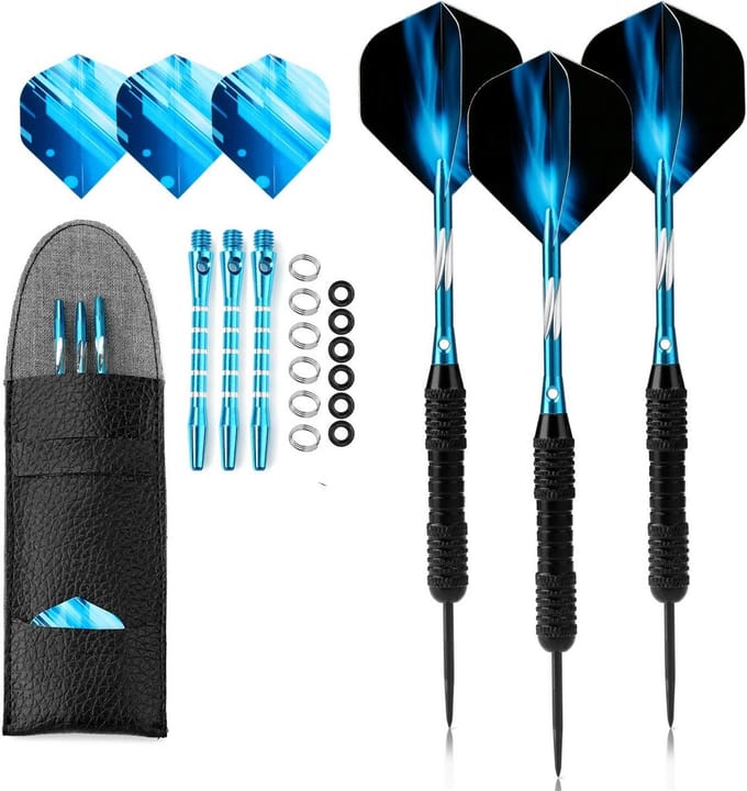 Professionele Stalen Steekpijlen 22 Gram Set met Opbergdoos