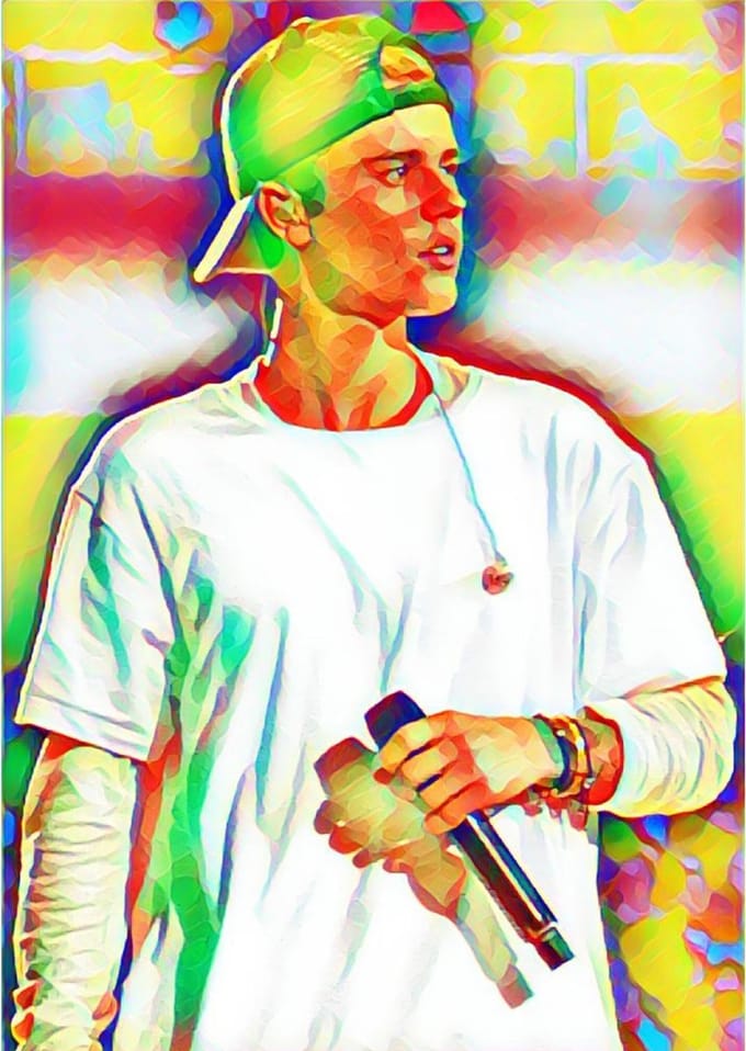 Justin Bieber 3-3 - Canvas - 50 x 70 cm