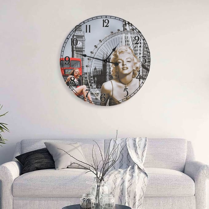 vidaXL Wandklok vintage stijl 60 cm