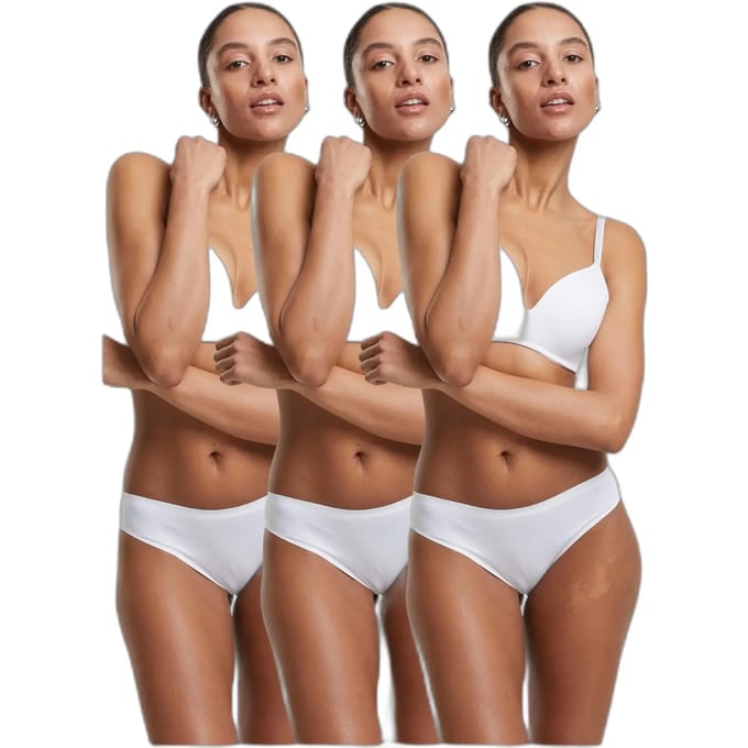 Urban Classics - Bonded Brazilian 3-Pack String - M - Wit