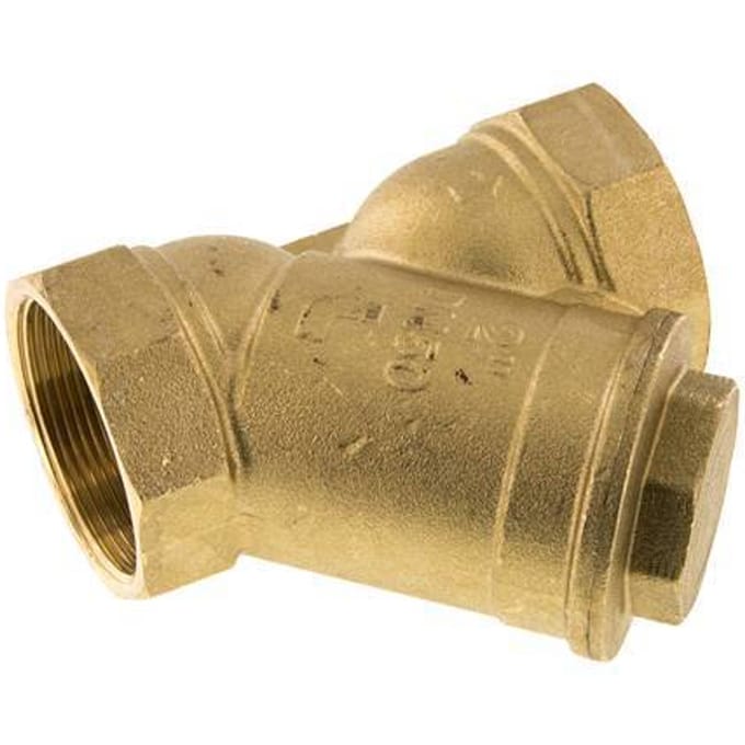 G 2'' Messing Y-filter 0.5 mm Maaswijdte 20 Bar NBR - SLB-200