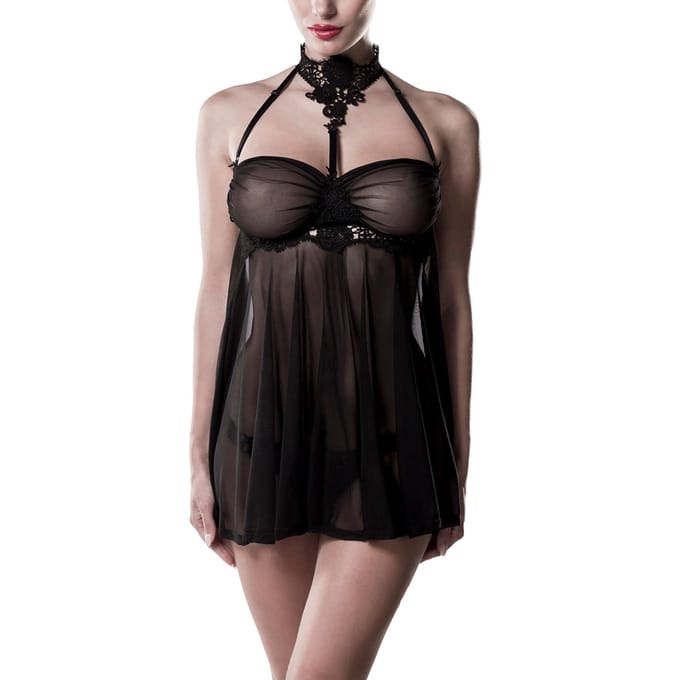 Babydoll met wimperkant, 2 stuks