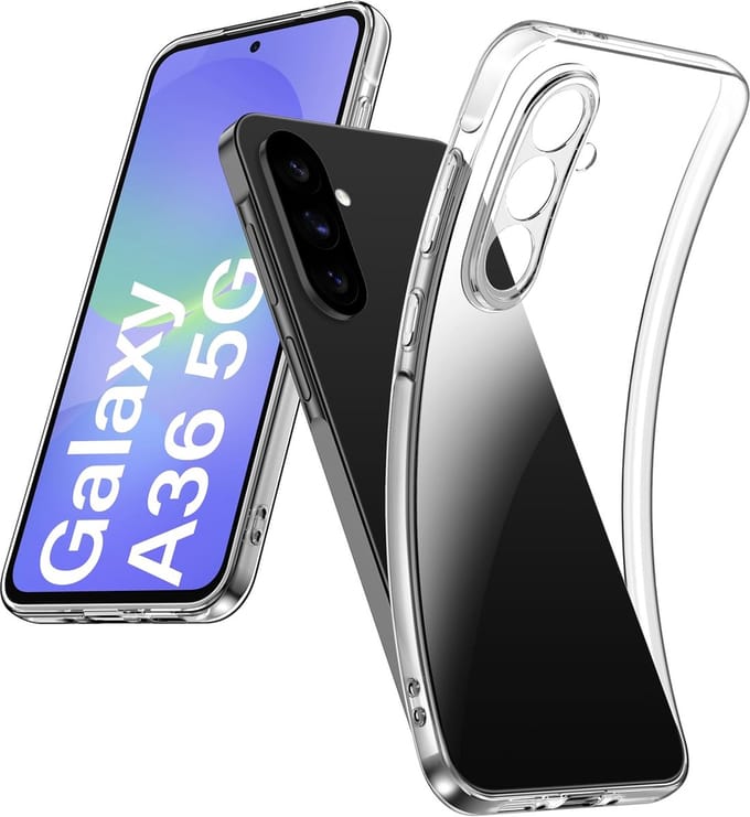 Flexibele achterkant Silicone hoesje Transparant Geschikt voor: Samsung Galaxy A36