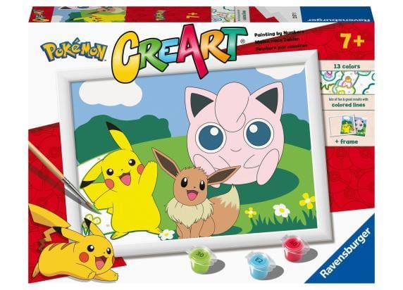 Ravensburger CreArt Pokémon Classics - Schilderen op nummer voor kinderen