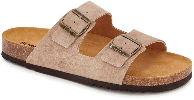 Scholl Sandalen Julien Suede Heren - Donkerbeige