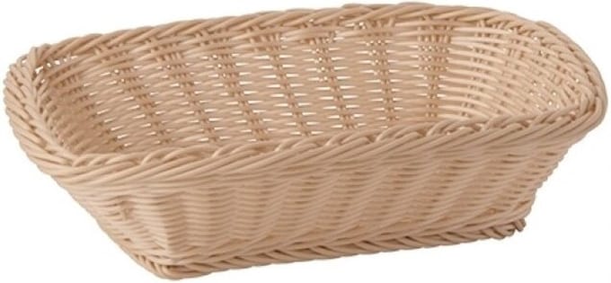 Buffetmand "economic", rechthoekig, 31,5x22xh8,5 cm, beige, set van 2 stuks