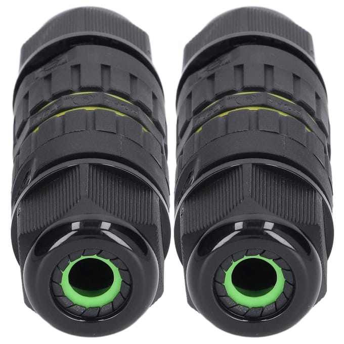 2 STKS Aansluitdoos Connector Tuin M25 4-aderig IP68 Waterdicht 10?14mm Elektrische Stroomkabel