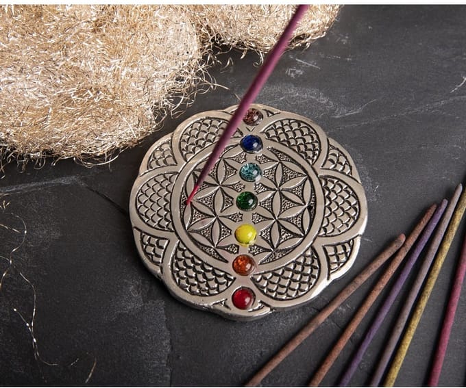 Wierookhouder Levensbloem Chakra