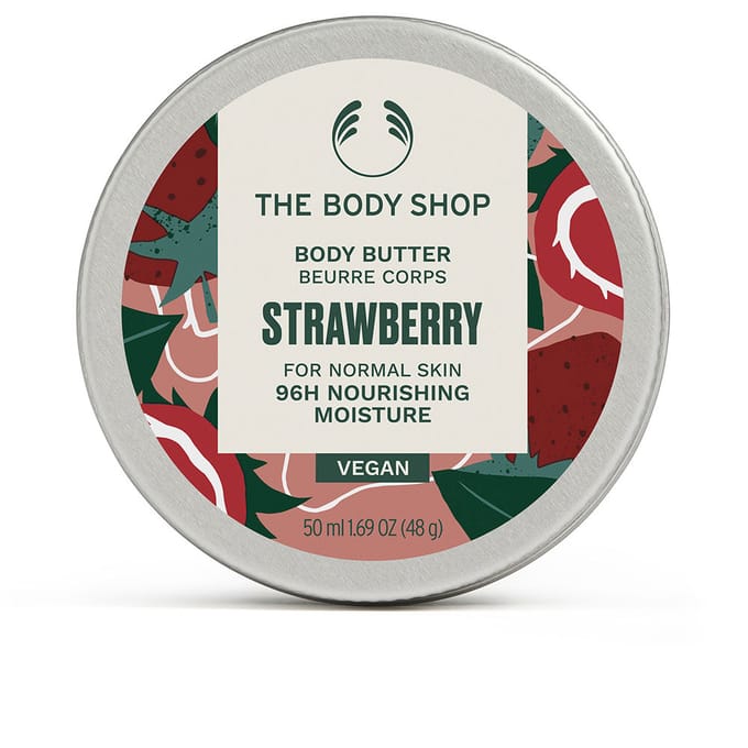 Strawberry Body Butter 50 ml – 96-Hour Intense Hydration For Normal Skin, Fruity Fragrance, Deep Nourishing Formula, Smooth Skin Texture, Travel Size Jar, Daily Post-Shower Routine, Perfect For Gift Sets
