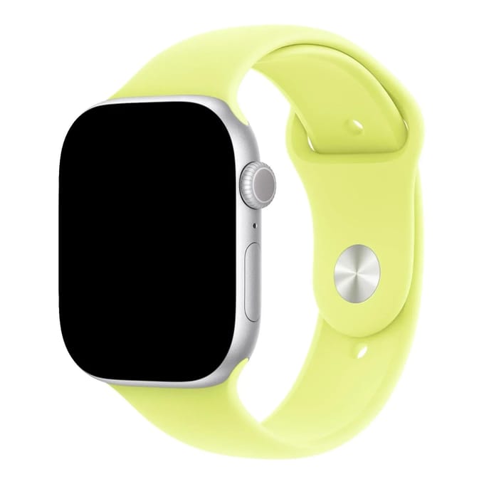 2+1 | Apple Watch Bandje Ovaro - Siliconen - Neongeel