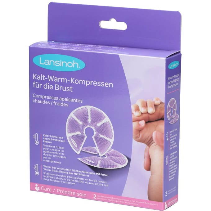 Lansinoh TheraPearl 3-in-1 Borsttherapie Warm & Koud 2 Kompres