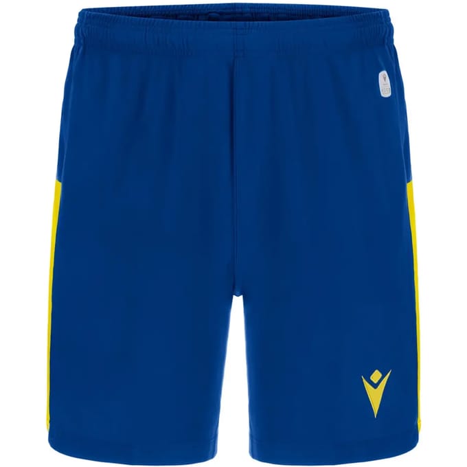 Macron Skara Short Heren - Royal / Geel | Maat: L