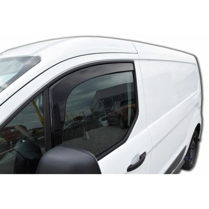 Luchtdeflectoren - J&;J AUTOMOTIVE - Ford Transit Connect - Gerookt - Versterkt Acryl - Eenvoudige Installatie