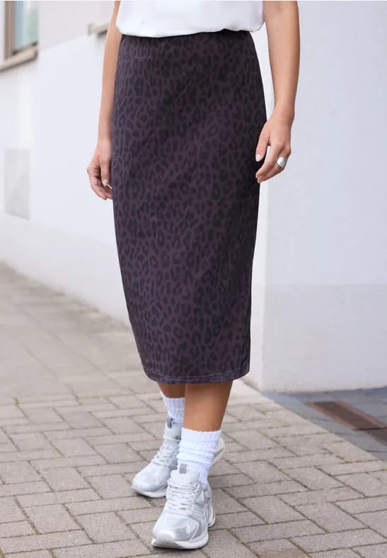 Midirok van mesh met patroon