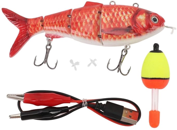 Dailygoods - Robotic Zwemmen Lokmiddel - USB Oplaadbare Multi Jointed Swimbaits - Verstelbare zwemdiepte - LED-licht en Propellers - Effectief vissen...