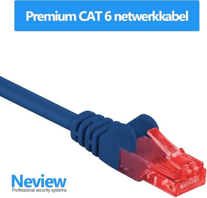Neview - 5 meter premium UTP kabel - CAT 6 - Blauw - (netwerkkabel/internetkabel)