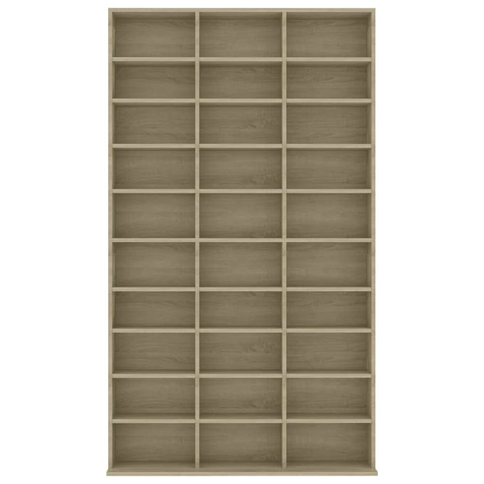 vidaXL - Cd-kast - 102x23x177,5 - cm - bewerkt - hout - sonoma - eikenkleurig