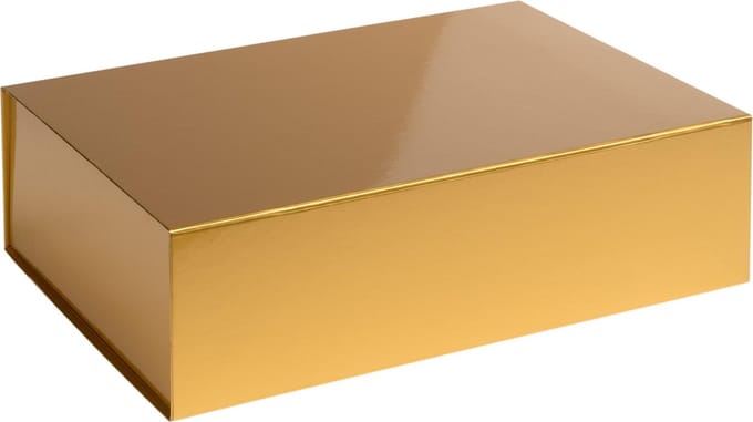 Cadeaudoos GOUD, 35x25x10cm (10 stuks)