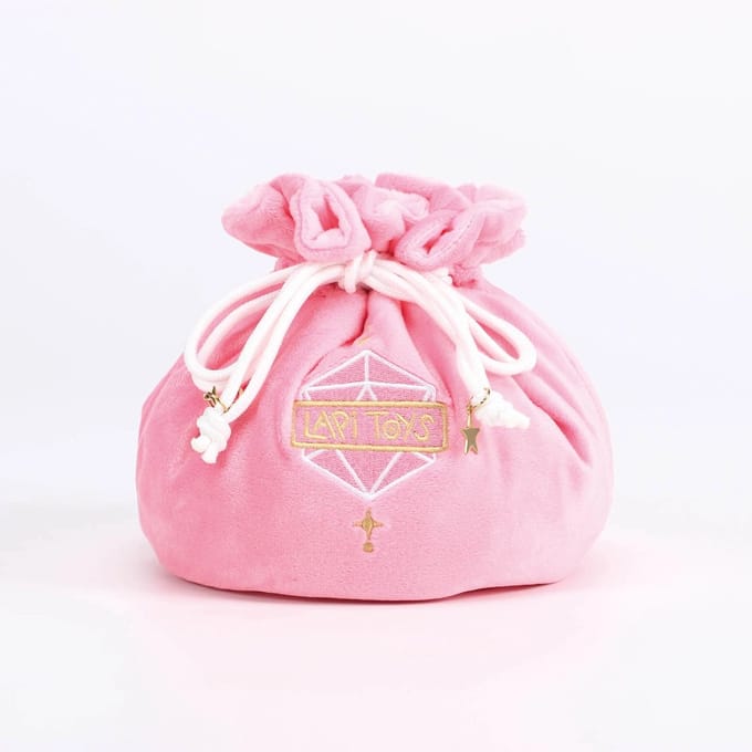 Lapi Toys - Dungeons and Dragons Dice - Dice bag - Dice Pouch - DnD Dobbelstenen zak - Fluweel - Roze