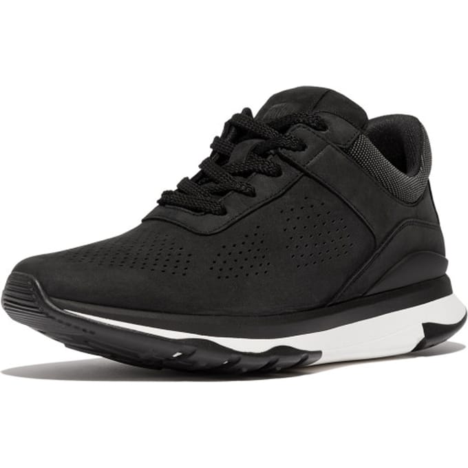 FitFlop Vitamin FFX - Nubuck sneaker ZWART - Maat 37