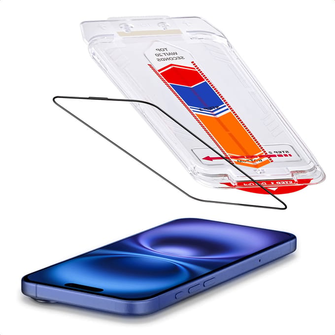 Accezz Screen Protector - Geschikt voor Apple iPhone 16 Plus / 15 Plus - Glas Screenprotector met Anti-dust Applicator