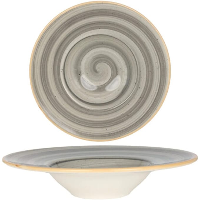 Bonna Pasta Bord - Aura Space - Porselein - 28 cm 400 cc - set van 2