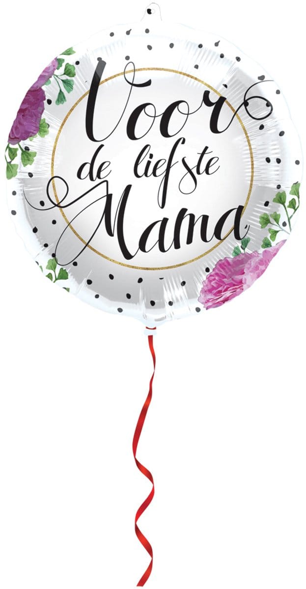Folieballon 'Voor de liefste mama' - 45cm