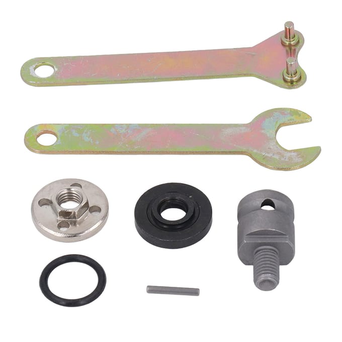 Kit de Conversion Clé Électrique en Meuleuse d'Angle Adaptateur de Coupe Polissage Meulage Outil Clé gray