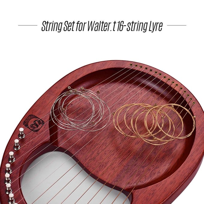 Walter.t A16X Lyre Harpe Corde pour Walter.t WH-16 16 cordes Lyre 16 pièces/ensemble white