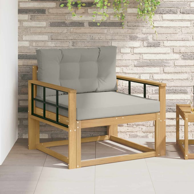 vidaXL - Buiten - Midden - Sofa - Polyester - Wit