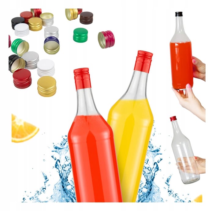 Bimberek Monopol - Drinkfles - 1L - Glazen - Inclusief Dop