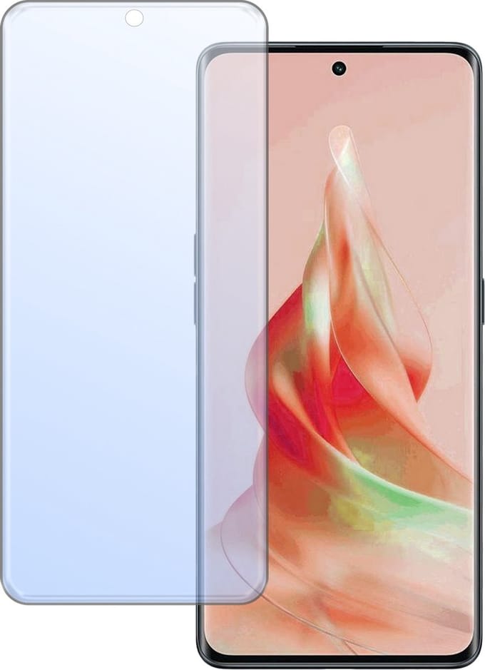 Screenprotector - Geschikt voor OPPO Reno 8T 4G - Extra Sterk - Gehard Glas - Beschermglas - Tempered Glass - Screen Protector
