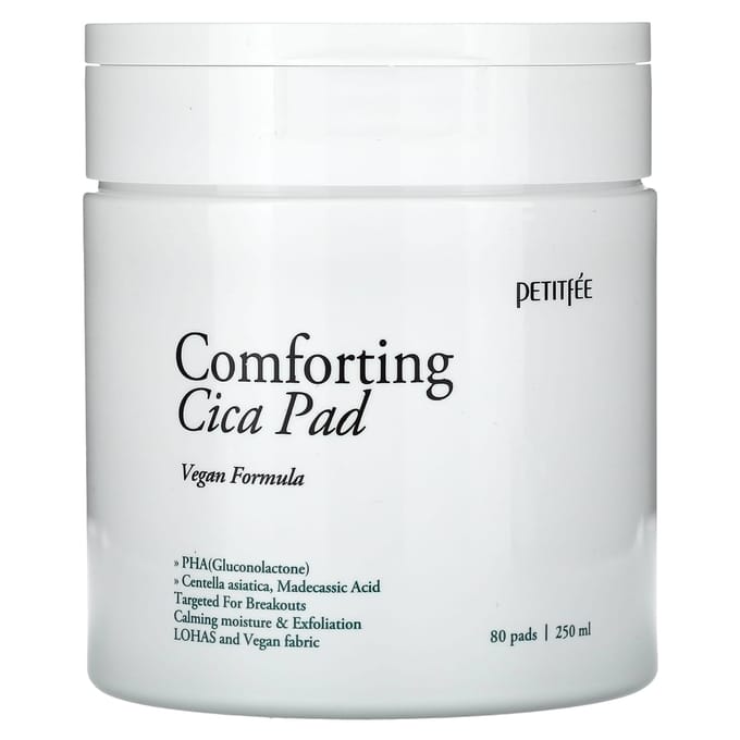 Petitfee, Comforting Cica Pad, 80 sheets, 250ml white