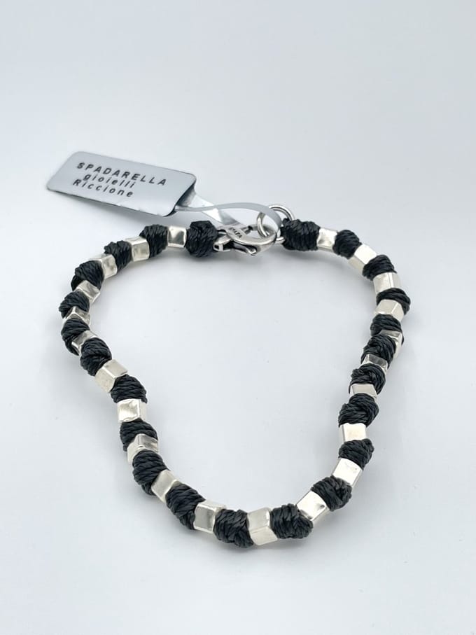 Spadarella Gioielli - SPBR293 - Armband - 925 Zilver - 4 mm - Dimgray 1282 - 20 Cm