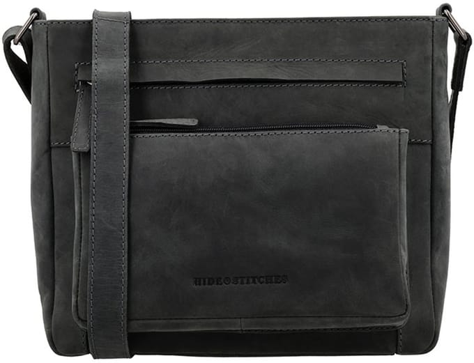 Hide & Stitches Schoudertas Idaho Zwart