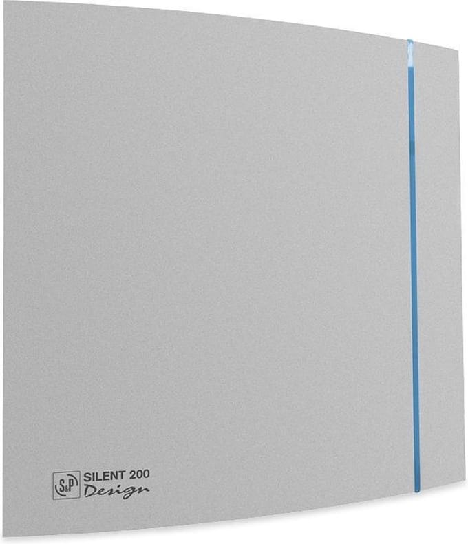 Soler & Palau Silent badkamerventilator - Design - 200crz - zilver