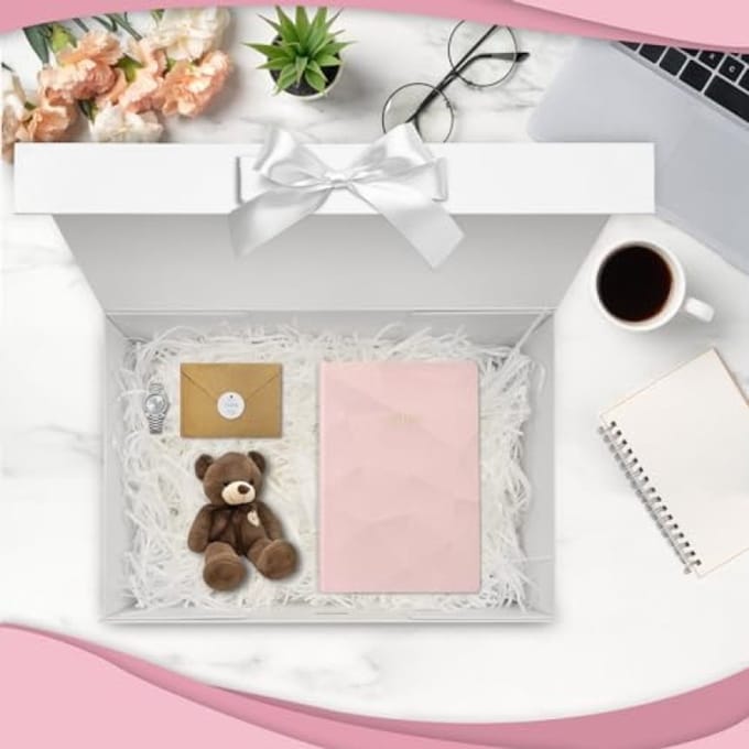 Stijlvolle Geschenkdoos met Magnetische Sluiting - Wit