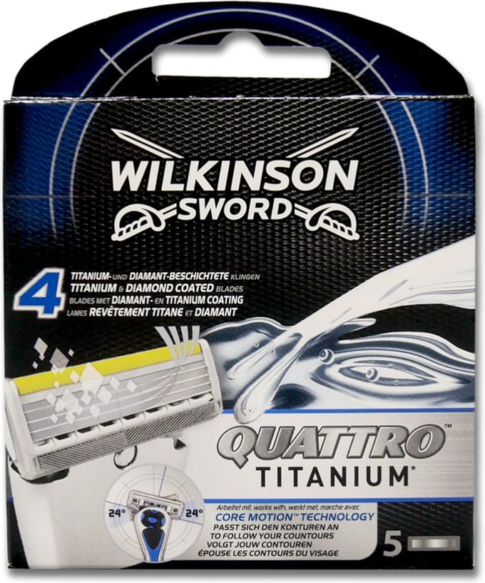 WILKINSON QUATTRO TITANIUM 5 STUKS