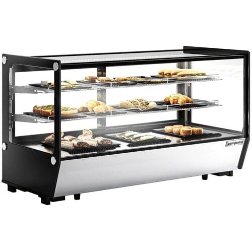 GGM Gastro Koelvitrine - tafelmodel - 200 liter - 1219mm - schuifdeuren - met 2 schappen