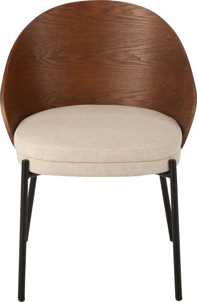 J-Line stoel Lone - multiplex/metaal - bruin/beige