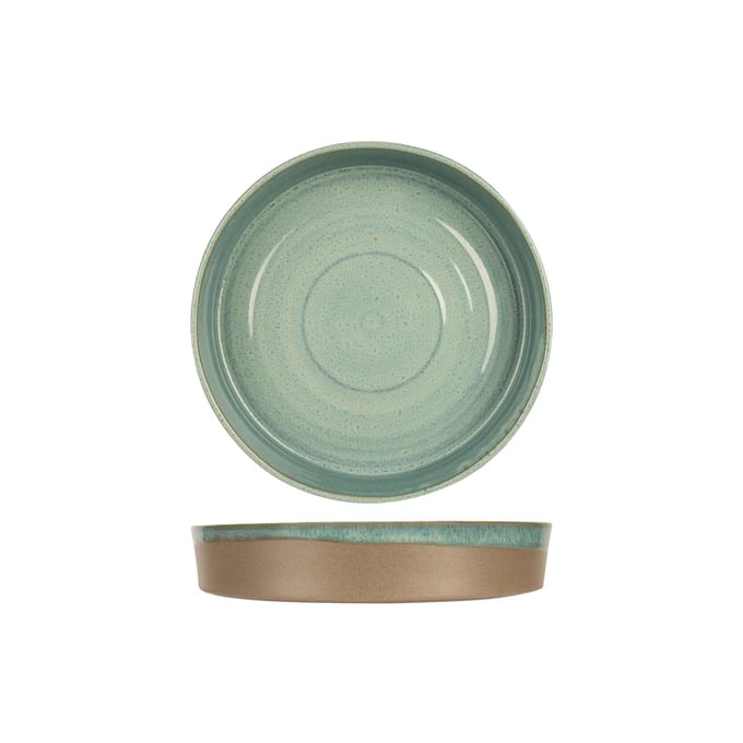 Basalt Ocean Green Diep Bord D24xh4cm Design By Charlotte