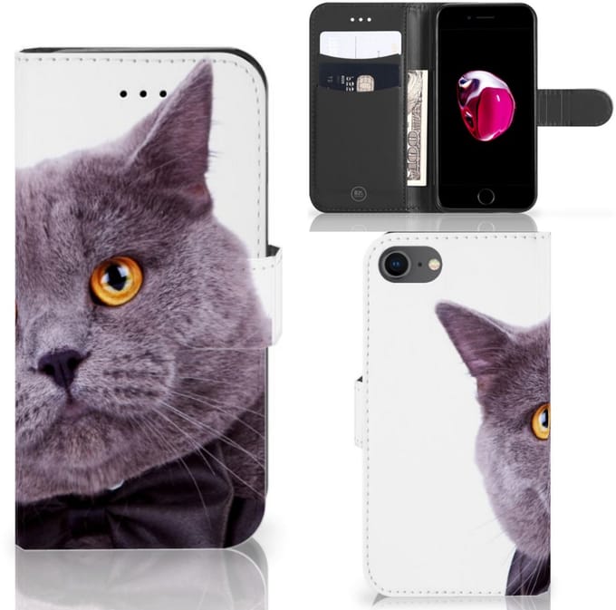 iPhone 7 | 8 | SE (2020) | SE (2022) Telefoonhoesje met Pasjes Kat