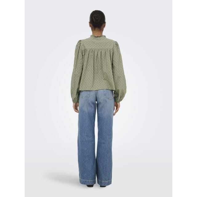 ONLY - ONLNOELYS L/S EMBROIDED SHIRT WVN CS - Meisjes - Blouses