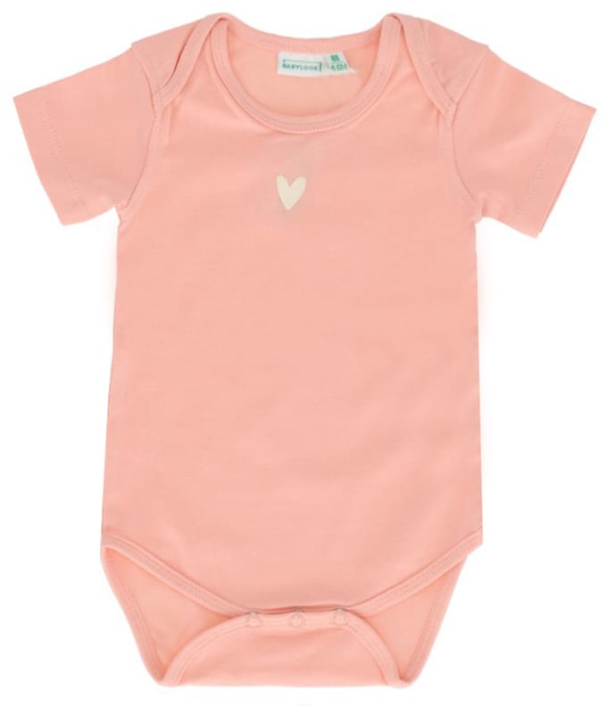 Babylook Romper Korte Mouw - Maat 68 - Peach Bud