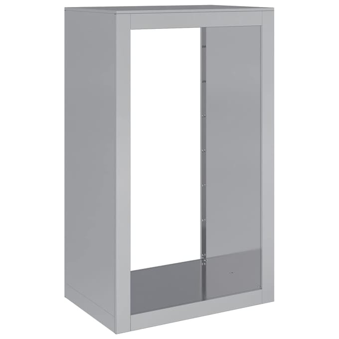vidaXL - Haardhoutrek - 60x40x100 - cm - gegalvaniseerd - staal