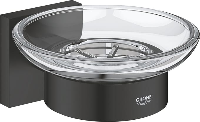 GROHE QuickFix Start Cube zeepschaal met houder - Matte Black