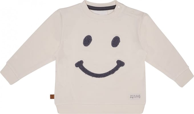 Frogs and Dogs - Smile Sweat Shirt - Beige - Maat 92 - Sweater