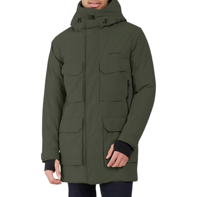 Didriksons DREW USX PARKA 8 Heren Outdoorjas - Deep Green